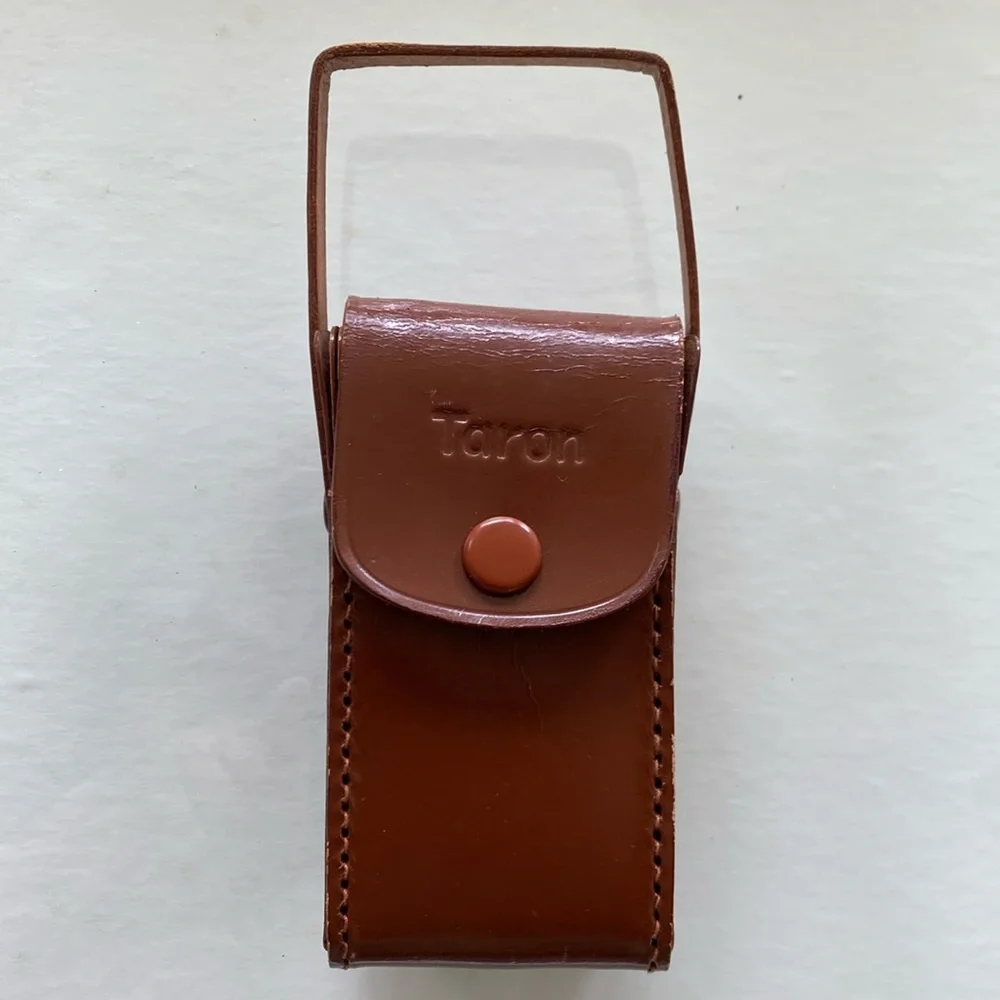 Taron Fold Up Flash for Vintage Film Cameras - Leather Case - Made in Japan